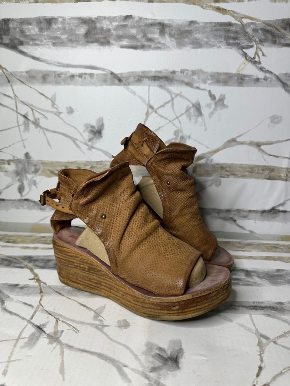 A.S 98 Naya Wedge Sandals